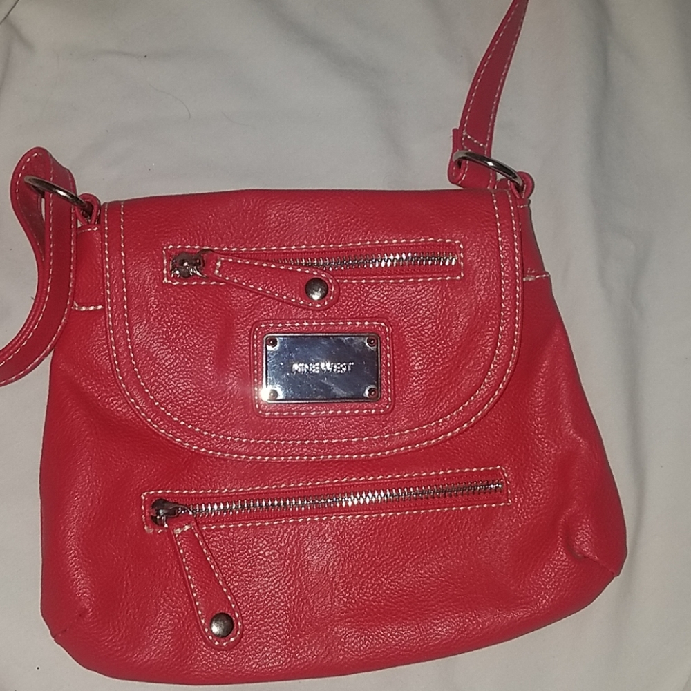 Nine West red bag